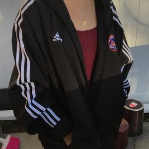 Adidas windbreaker with Mets logo